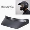 Universal 3 Snap Visor Face Shield Lens For Motorcycle Helmets Open Face