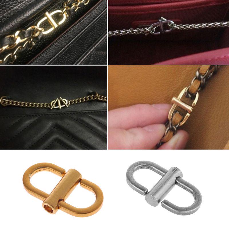 Adjustable Metal Buckles For Chain Strap Bag Shorten Shoulder Crossbody ...