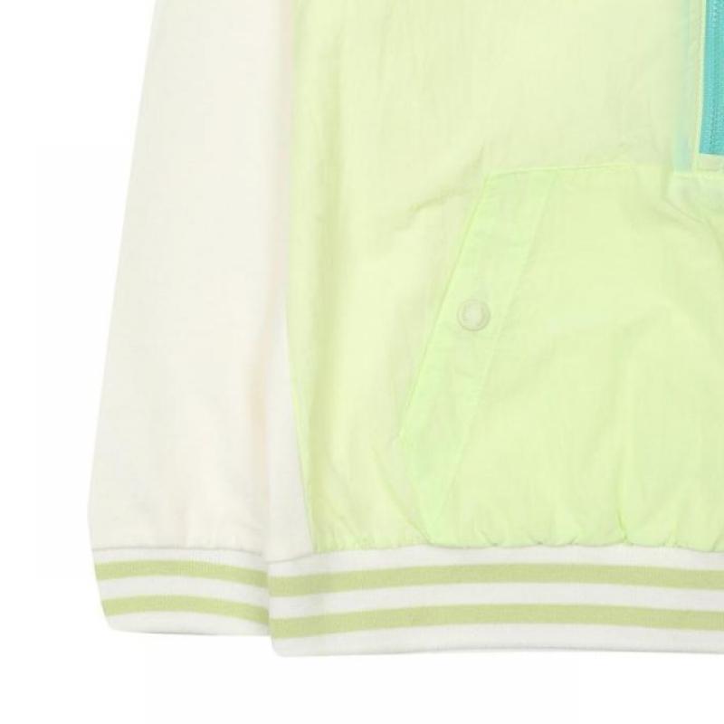 [Hedges Kids] Pantaloni Hedges Skies Hybrid Anorak, model de sus și de jos, lime 