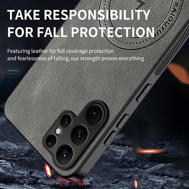 Pentru Samsung S26 Ultra Husă de Telefon din Piele Stil Nou de Lux Pentru Samsung Galaxy S26 Ultra Încărcare Wireless Magnetică Husă Rezistentă la Șocuri