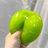 Green Apple Slushie Squishy Fidget Toy Crunchy Moldable Non-Bounce Sensory Stress Reliever Medium Grip Strength Slow Rising Gift