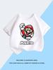 Super Mario Tshirt for Children Short Sleeved Pure Cotton Fashionable Casual Tshirt for Boys and Girls Half Sleeved