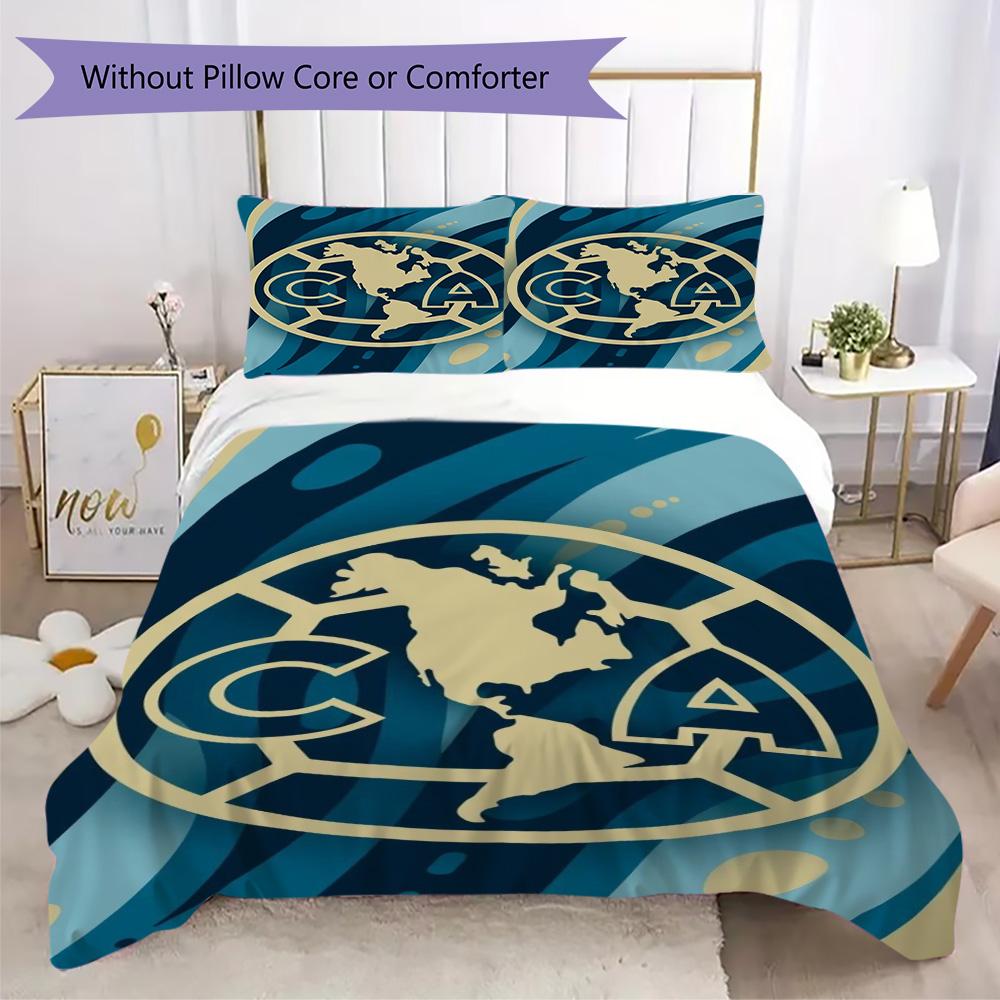 Club América logo Pattern Bedding,Quilt Set Quilt Cover Pillowcase Home Birthday Gift (1*duvet cover+2*pillowcase,without core)XSJT0917423