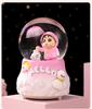 Cartoon Couple Crystal Ball Resin Snow Globe Music Box Toy