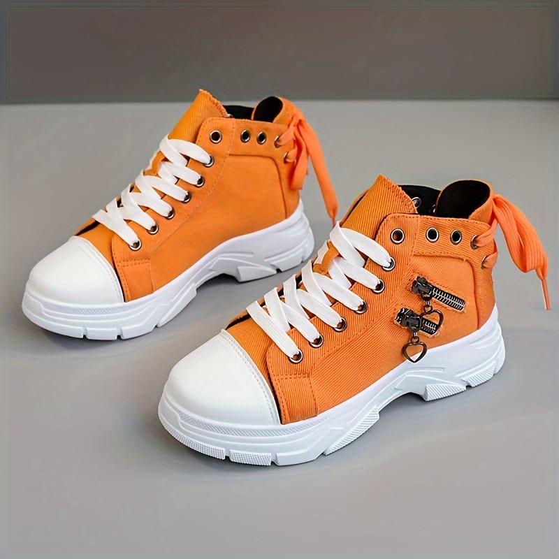 New Canvas High-top Women's Shoes 2025 Spring and Summer Breathable Thick Bottom Heightening Casual Shoes Martin Boots Sneakers