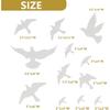 Anti-Collision Window Bird Stickers Decals Glass Door Protect and Save Bird Strikes (Clear)