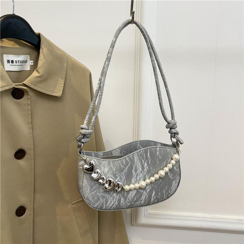 

Fashion Korean version of underarm bag women s 2025 new casual personalized shoulder bag portable foreign beautiful messenger bag серый