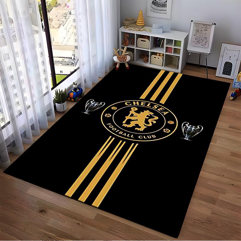 Chelsea Football Club Logo Rug Non-slip rug suitable for living room and bedroom sofas
