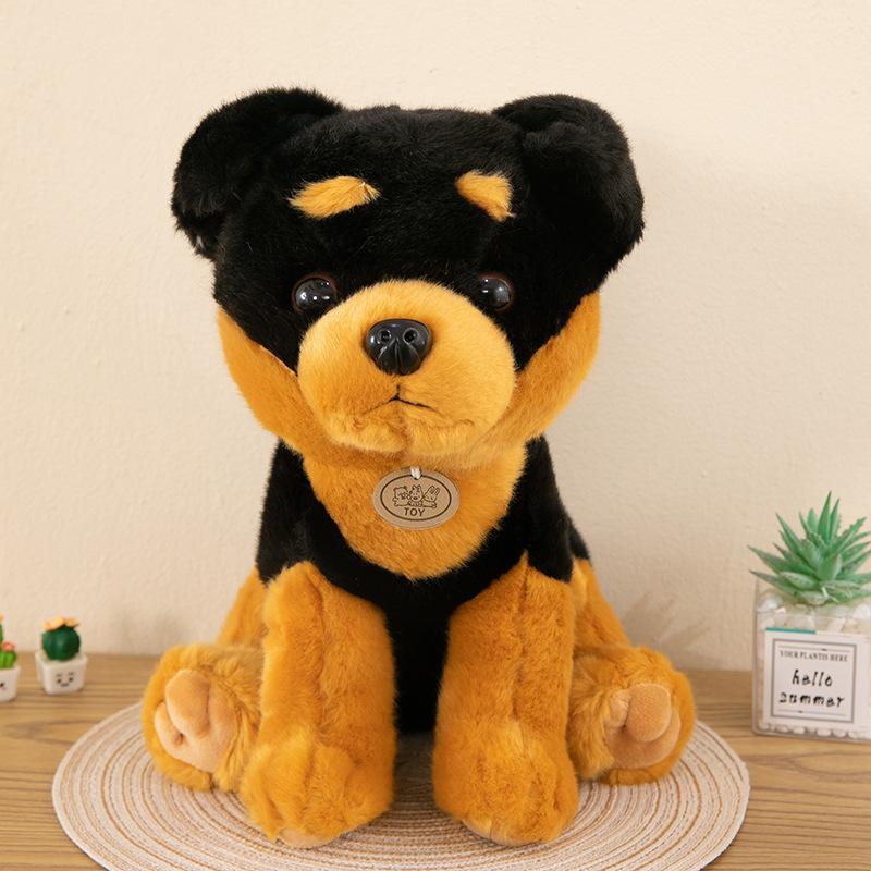 

Милая имитация плюшевой игрушки шнауцера, кукла-собака, новая кукла сиба-ину, ротвейлера, подушка для бросания 20cm 0.1kg