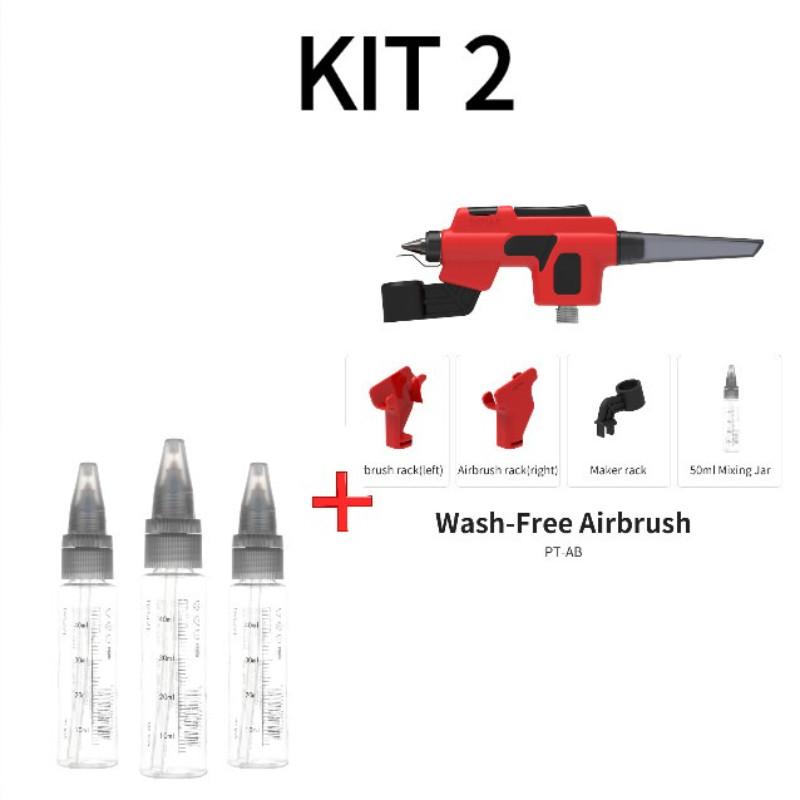 Wash-Free Airbrush Hobby Painting Diversified Usage Paint Sprayer PT-AB No Clean Spray Pen Gundam Model Coloring Tool