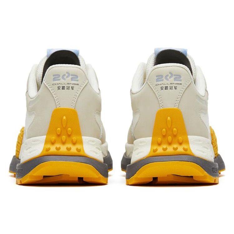 Anta Champion Star 202 Scarpe Sportive Casual Basse Antiscivolo Resistenti all'Usura Uomo sneakers Bianco Grigio 112318881A-2