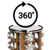 ROTOR Rotating Spice Rack, Natural Silver