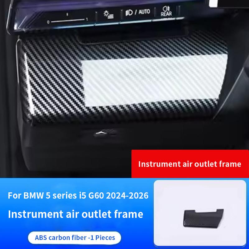 

For BMW 5 series i5 G60 2025-2026 Car ABS Leather material Dashboard panel decoration interior frame car interior accessories