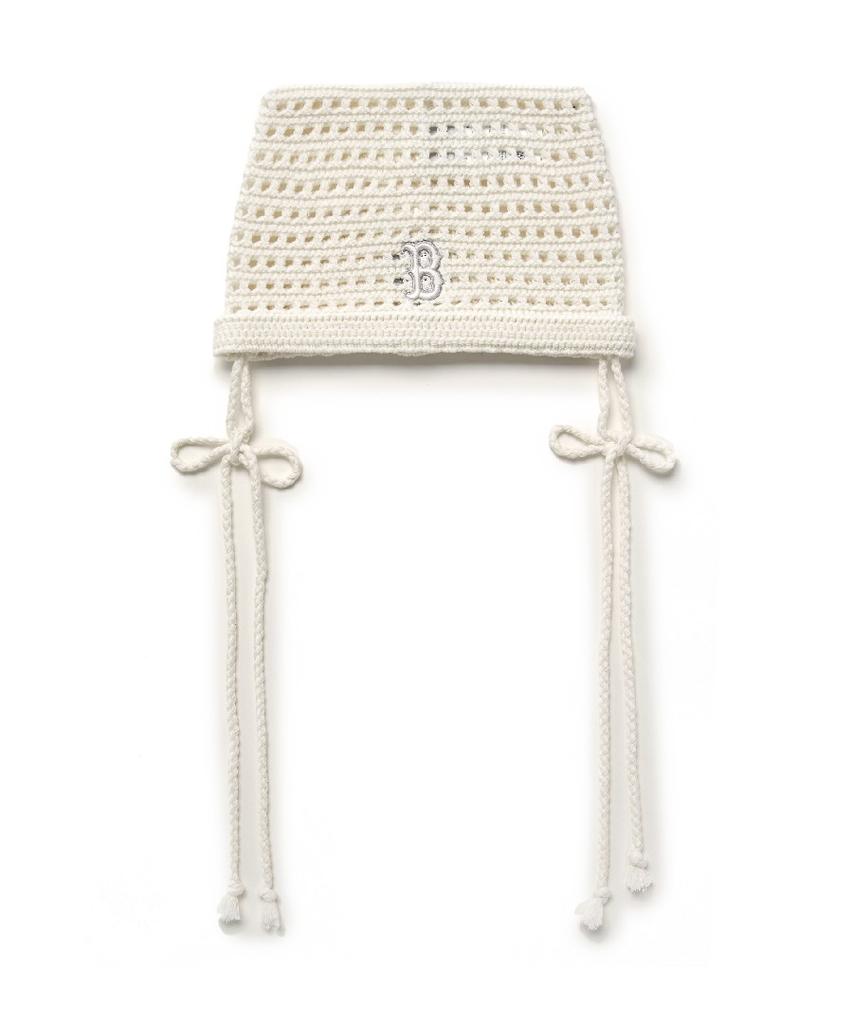 Emelbi Summer Ribbon Meow Beanie Bos (Cream)