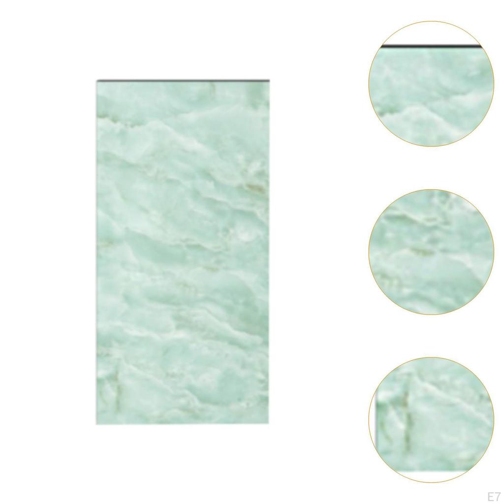 Elegant Marble Effect Tile Sticker for Kitchen And Bathroom Decor