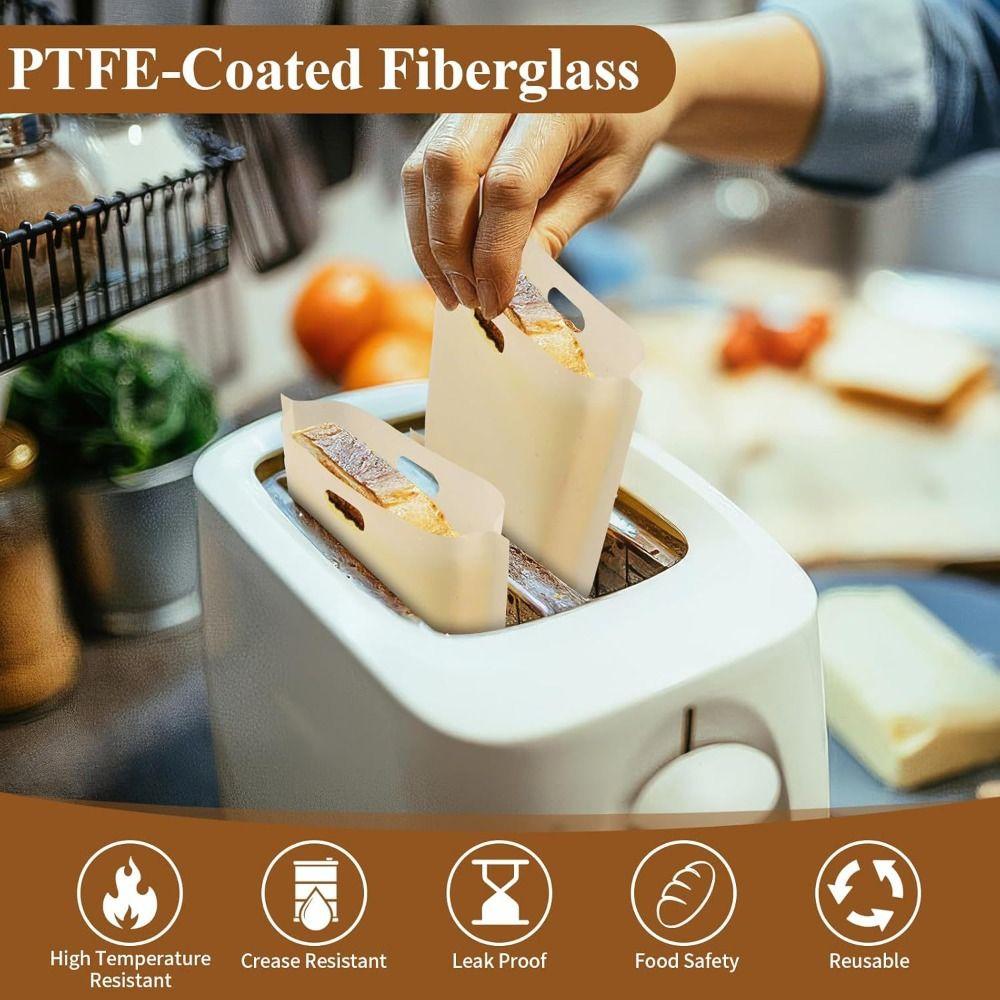 1 ks Opakovaně použitelný Opakovaně použitelný Sáček na toustovač Organizér na svačinu Mikrovlnné sáčky Sáčky na sendviče Pečicí podložky