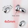 10-40pcs Stainless Steel Long Oval Cylinder Spacer Beads Charm Loose Bead for DIY Leather Bracelets Necklace Jewelry Making