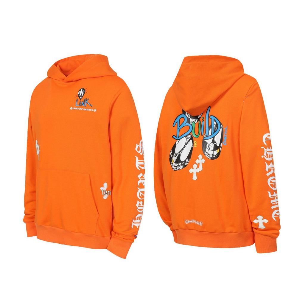 Unisex Autumn/Winter Horseshoe Hoodie with Sanskrit Print - European & American Trend