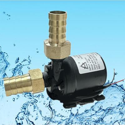 DC 12V 24V Mässingskoppling Vattenpumpar 800L/H Sol Borstlös Motor Vattencirkulation Vattenpump Ultratyst Sänkpumpar