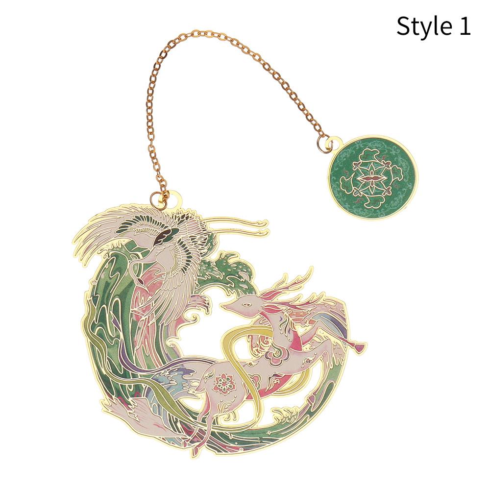 1PC Chinese Style Bookmark Tassel Pendant Retro Book Clip Metal Pagination Mark Stationery Student Gift School Office Supplies