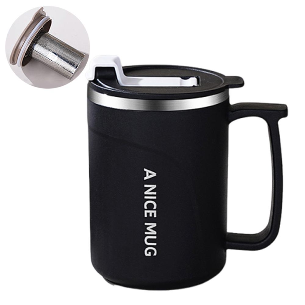 Stainless Steel Insulated Coffee Cup 500ml Thermos Cup Durable Milk Coffee Mug  Student