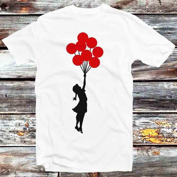 Banksy Balloon Girl T Shirt B1200