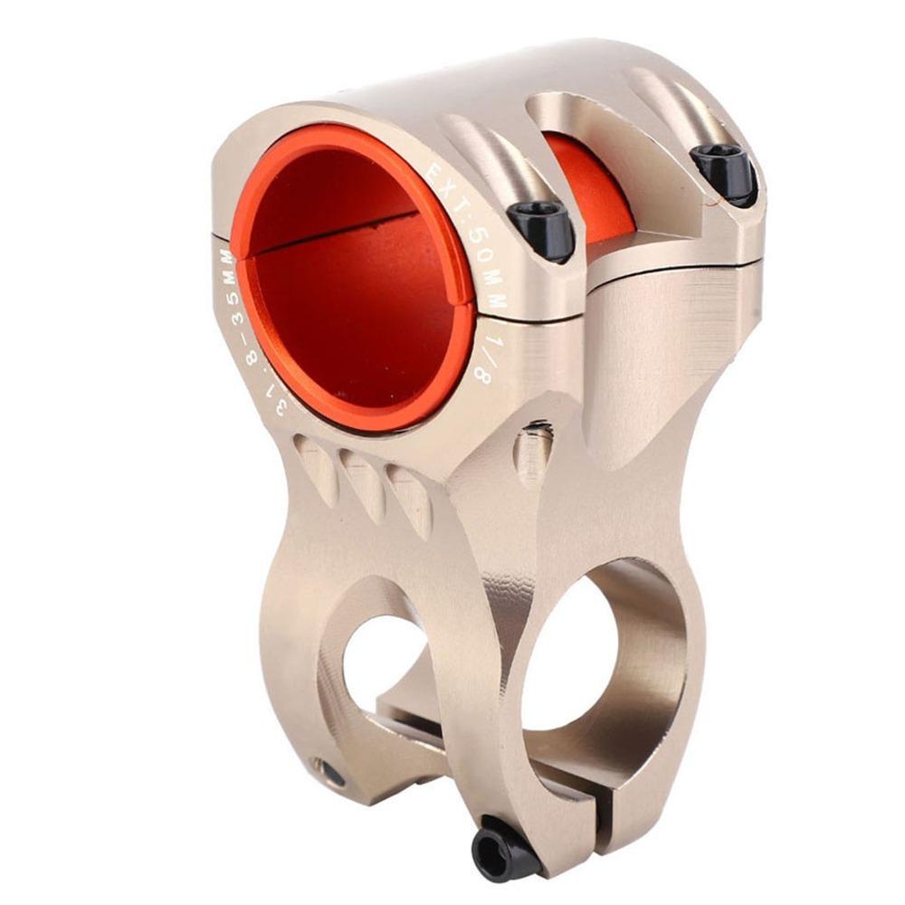 Attacco Manubrio in Lega di Alluminio Lunghezza 50mm Attacco Manubrio Corto Leggero Alta Resistenza 0 Gradi Attacco Manubrio per Bicicletta