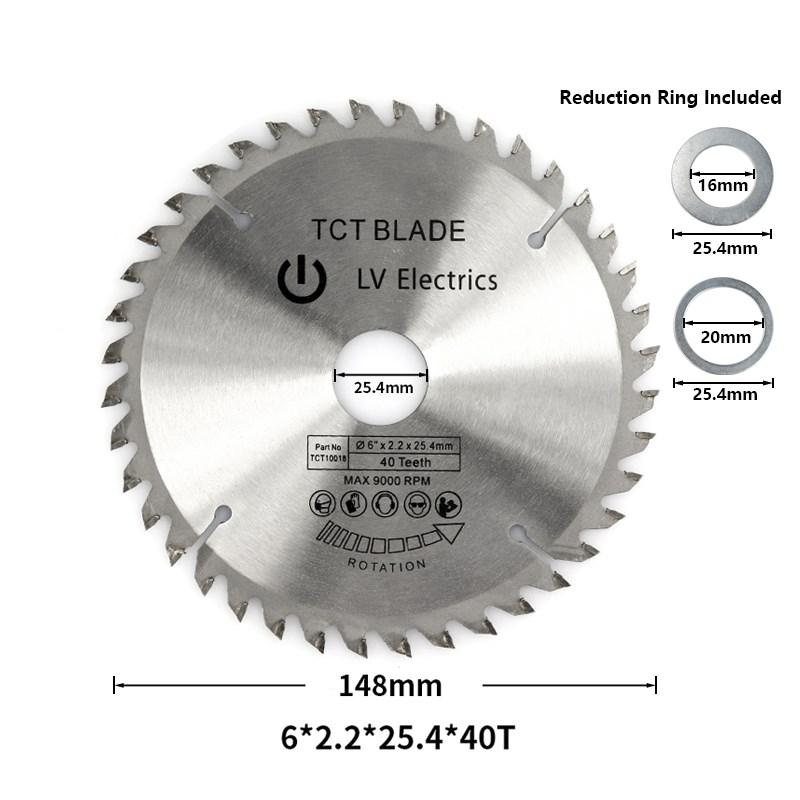 1 buc lamă de ferăstrău circulară 4" 6" 7" 8" inch lamă de ferăstrău din carbură de tungsten pentru lemn disc de tăiere TCT pentru prelucrarea lemnului