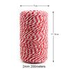 200M*2MM Christmas Decoration Gift Wrapping Cotton Cords Twine String Macrame Cord Thread Rope DIY Home Textile Party Supplies