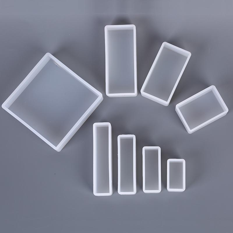 Silicone Mold Diy Making Square Rectangle Exopy Resin Crafts Jewelry Decoration
