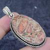Asteroid Jasper Gemstone 925 Sterling Silver Jewelry Pendant 2.36"