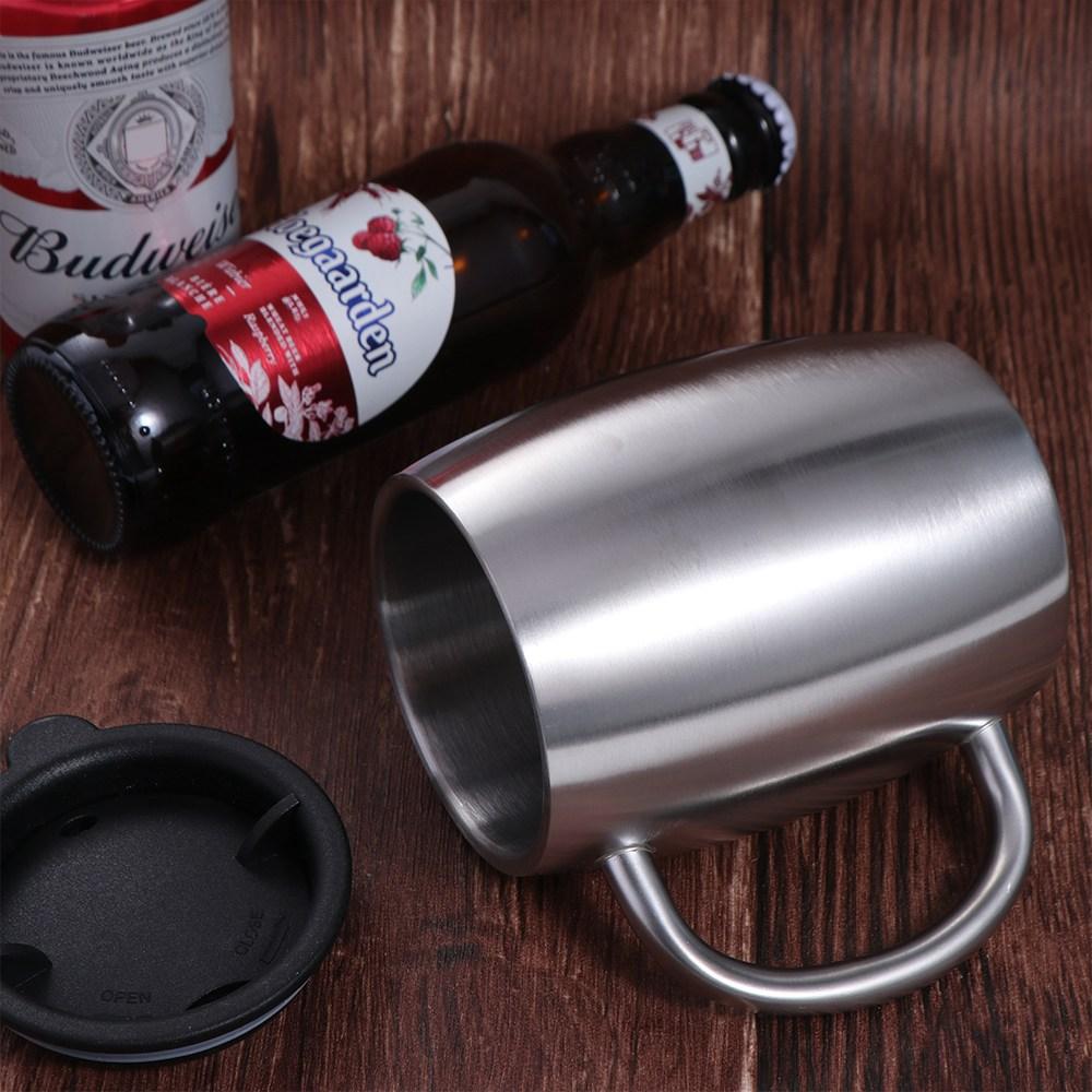 

Portable Coffee Cup Double Wall Office Water Mugs Drinkware Thermal Cup Camping Stainless Steel