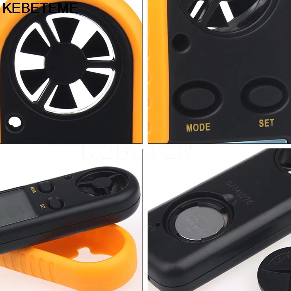 Digital Anemometer Pocket Smart Anemometer Air Wind Speed Scale Accurately Measure Wind Speed & Temperature Tool Equipment