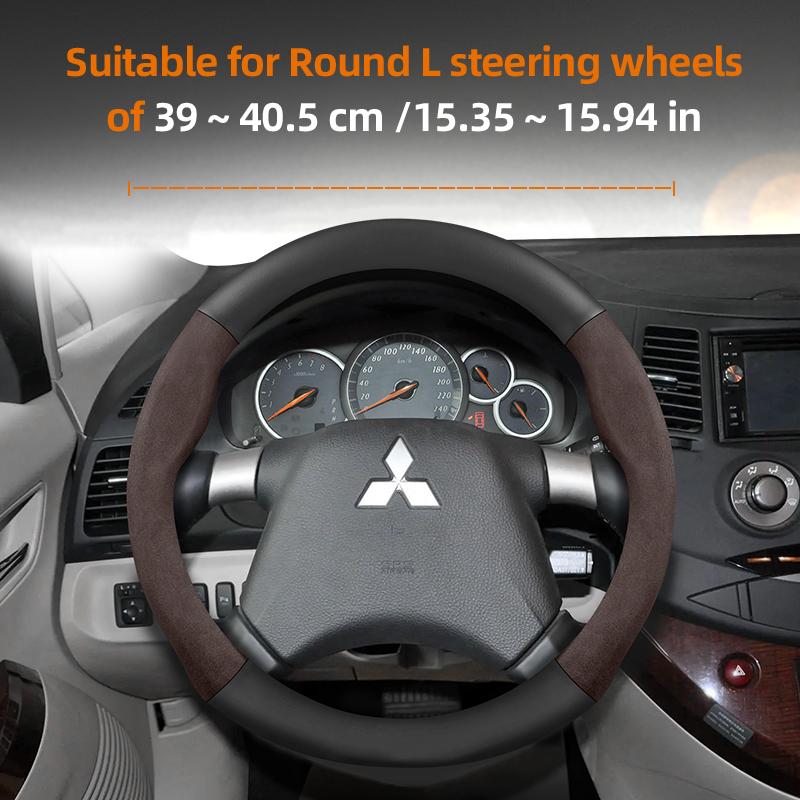 Applicable to Mitsubishi steering wheel covers: Outlander 3, XL, L200, Lancer 2009, X 9, 10, Asx, Pajero Tr4, Mirage G4,