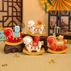 Resin Horse Year Figurines Year of The Horse Mascot Horse Miniature Chinese Style Blessing Horse Statue New Year Gift