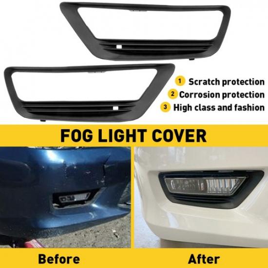 2X Left & Front Right Side Bumper Fog Light Cover For Honda Accord 2013-2015