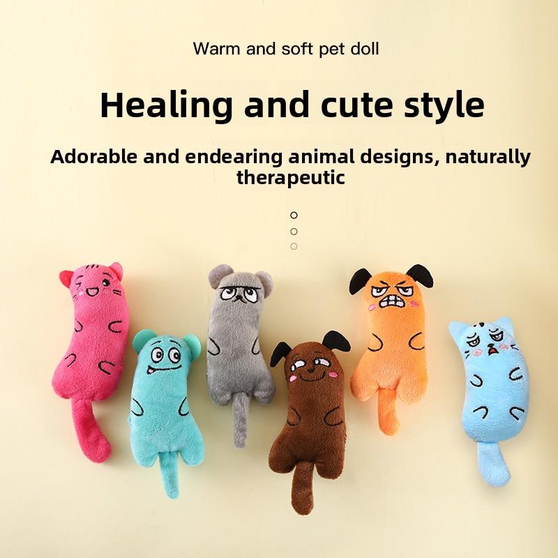 Self-entertaining Cat Toys, Cute Catnip Paper Pet Toys, Tail Dolls, Plush Cat Toys