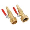 2PCS RV Blowout Adapter Internal External Thread Winterizing Fitting with Ball Valve for Boat Camper Travel Trailer