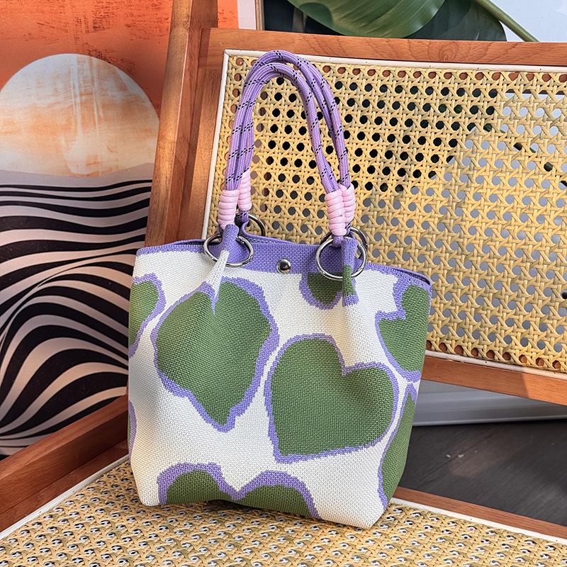 2025 Knitted Hollow-out Flower Handbag: Versatile, Large Capacity, Stylish Souvenir Gift