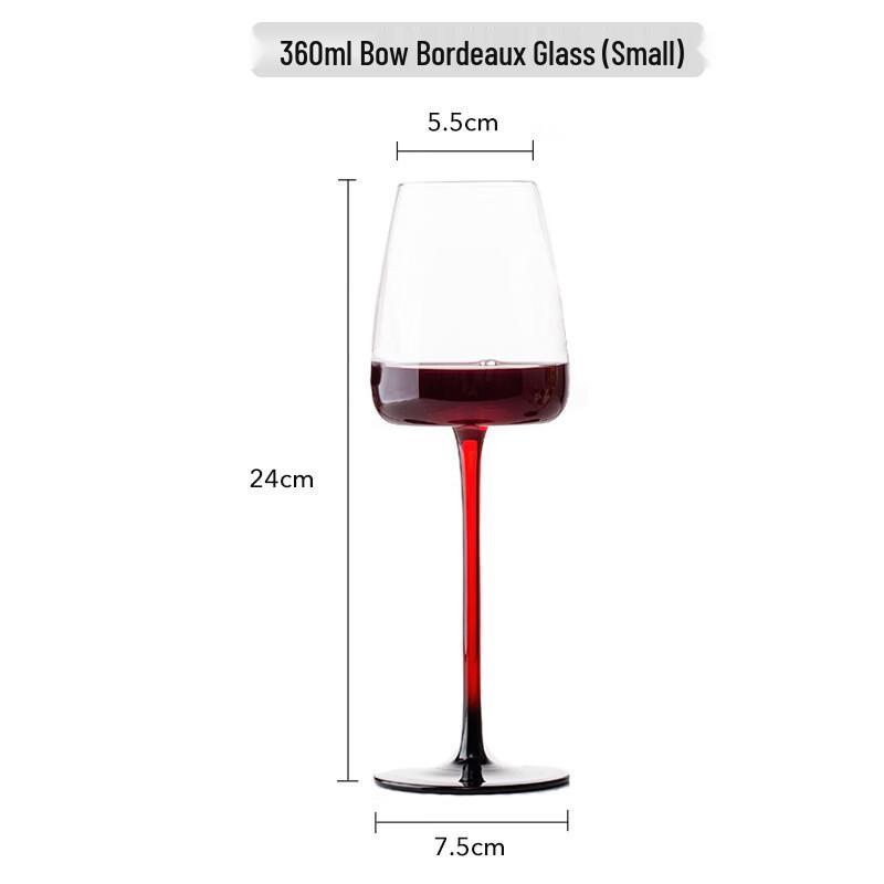Shangqi Handmade Artificial Crystal Burgundy Red Wine Glass