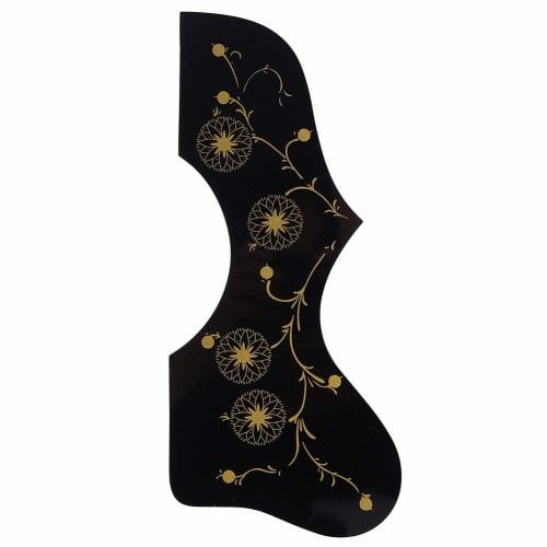 

Self-Adhesive Folk Guitar Pickguard Accessories Pickguard Scratch Plate for Acoustic Guitar Bass Violin Black and White Pattern (Black Pattern)