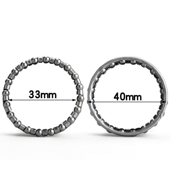 2 Stück Fahrrad-Steuersatzkugeln Hohe Härte Verschleißfestigkeit Lange Lebensdauer Breite Anwendungen Vorne