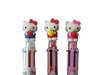 JVPEN WRITING INSTRUMENT Wociud Hello Kitty 0.7mm 6-Color Multicolor Ballpoint Pen with Hello Kitty Figure (Set of 3)