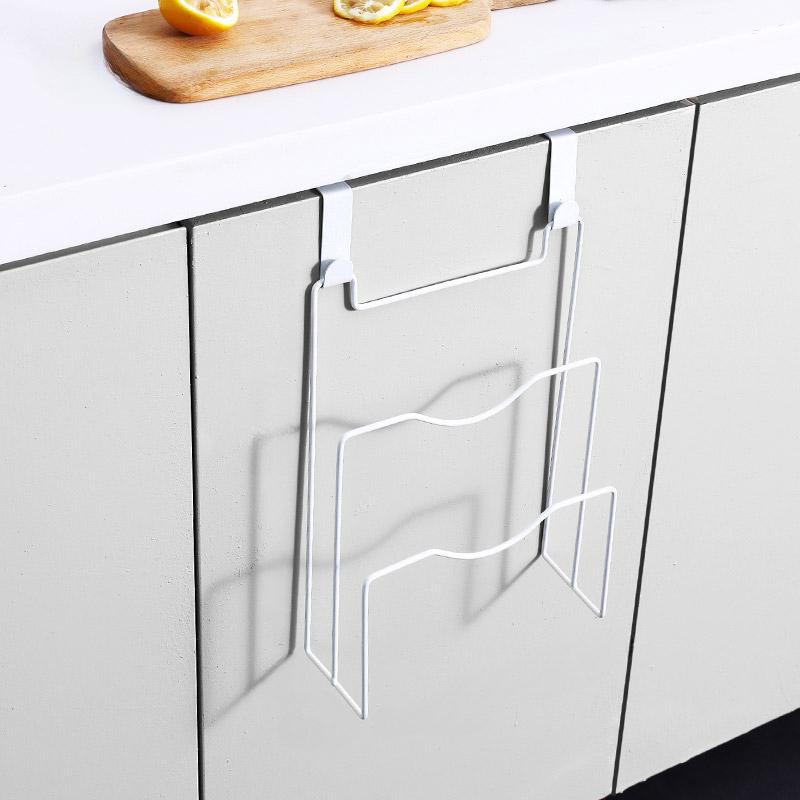 Pan Lid Storage Rack Door Mount Pot Cover Organizer Holder Kitchen Accessories Chopping Board Rack Cabinet Door Storage Shelf