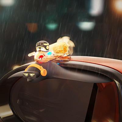 Car Rearview Mirror Accessories Lightweight Rearview Mirror Decor Wind-Powered Waterproof Car Accessories For Auto Automotive