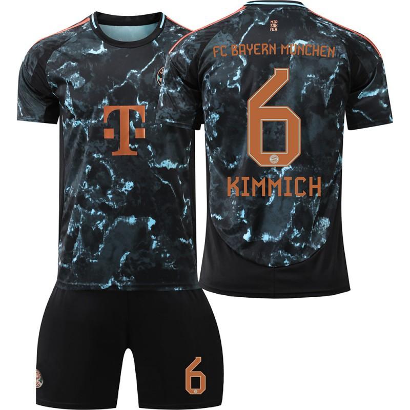 2425 Bayern Jerseys 3 Jin Min Zai No. 9 Kane 10 Sanet 25 Muller Children's Away Football Uniform Set