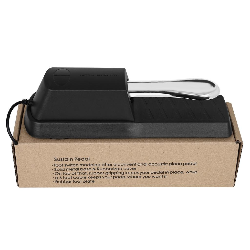 Sustain Pedal with Polarity Switch for MIDI Keyboard Synth Digital Piano Electric Piano Drum Musical Instrument Accessories