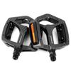 Ultralight Bicycle Pedals Aluminum Alloy Bicycle Platform Pedal Anti-Slip Cycling Bearing Pedals with Reflector for Night Riding