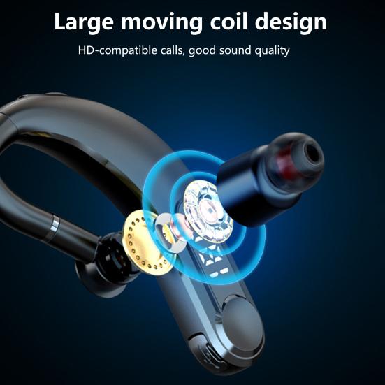 M22 Bluetooth-compatible Earphone Ear Hook Noise Cancellation Universal Wireless Stereo Music Sports Headset for Business