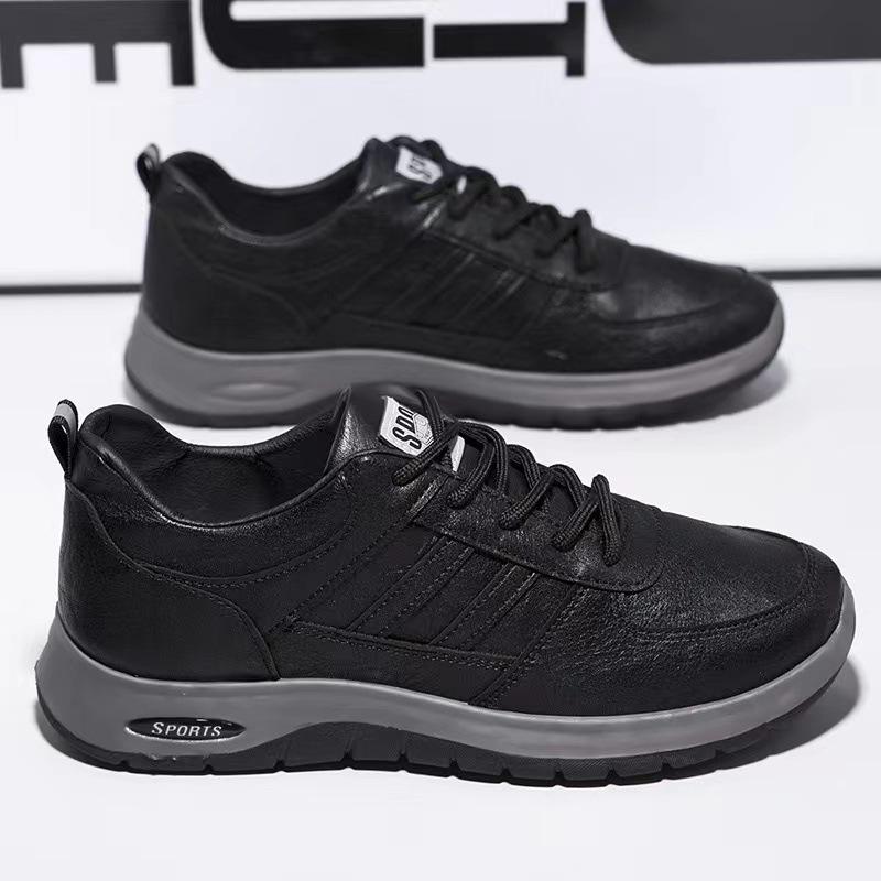 

Men s shoes autumn new men s sports and leisure trend versatile shoes lightweight soft sole casual 39 чёрный